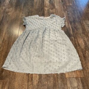 🍎Hayden Ruffled Gray Kids Dress
